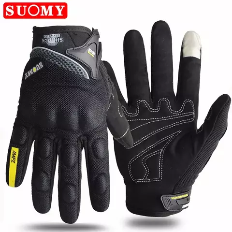 Suomy luvas de motocicleta, tela sensível ao toque e respirável, luvas de corrida!!! ULTRA-PROTEÇÃO! - comprar online