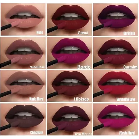 Batom Líquido Matte Mahav Toque Aveludado