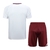 Kit Treino adulto - Camisa e Shorts - Flamengo Adidas 24/25 - Branco e vinho - comprar online