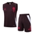 Kit Treino adulto - Camisa e Shorts - Bayern de Munique Adidas 24/25 - Vinho com detalhes em vinho