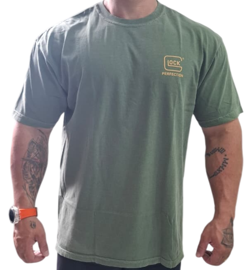 CAMISETA GLOCK OEM PERFECTION T-SHIRT - VERDE OLIVA - TAM. XL