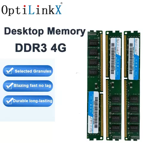 RAM OptiLinkX DDR3 1600MHz 1333MHz 1.35V Compatível Desktop PC