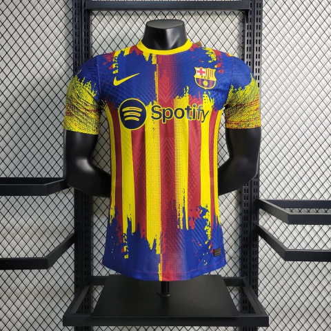 Camisa Jogador Barcelona - Edição Especial Amarelo/Azul Nike 23/24