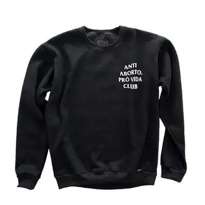 Moletom Gola Careca Anti Aborto, Pró Vida Club - ref 3145 - comprar online