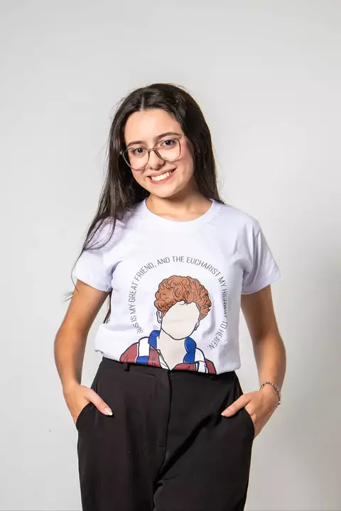 Baby Look Carlo Acutis desenho - comprar online