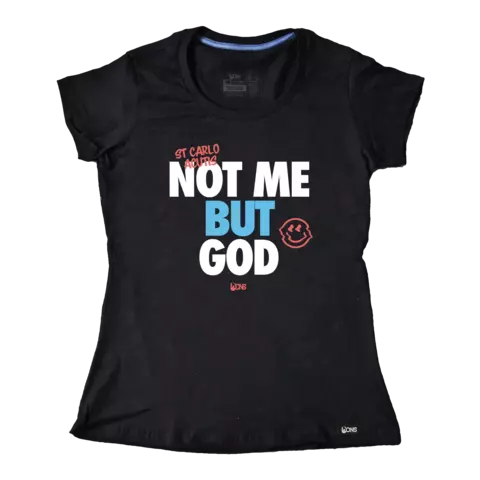 Baby Look Carlo Acutis 'Not me but God' - Preto ref 3252 - comprar online
