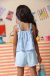 Conjunto Azul Céu Floral Margaridas - comprar online
