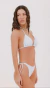 Bikini triángulo drapeado con colaless para atar con frunces (05-26000) - comprar online