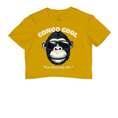 Imagem do Cropped The Monkey Art Crewneck "Congo Cool"