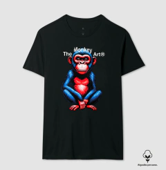 Camiseta The Monkey Art Kibale Blue - comprar online