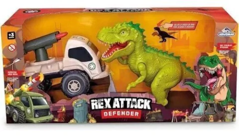 Brinquedo Dinossauro Rex Atack Defender 919