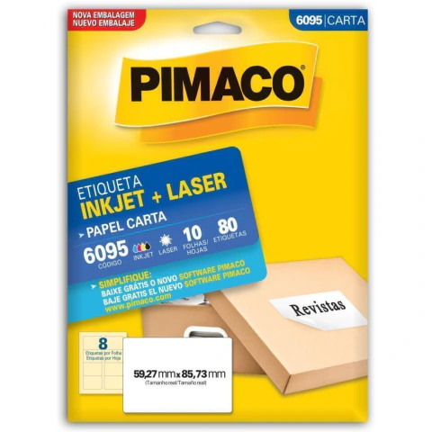 ETIQUETA CARTA PIMACO 6095 10 Fls