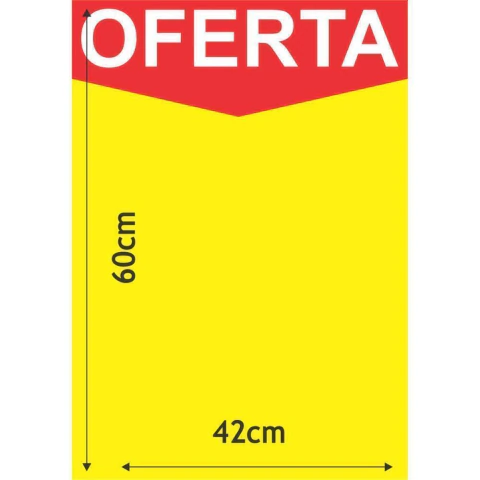 CARTAZ PARA MARCACAO RADEX Oferta Amarelo A2
