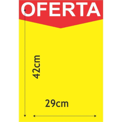 CARTAZ PARA MARCACAO RADEX Oferta Amarelo A3