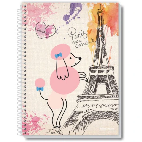 CADERNO 10X1 CAPA DURA PAUTA Uau