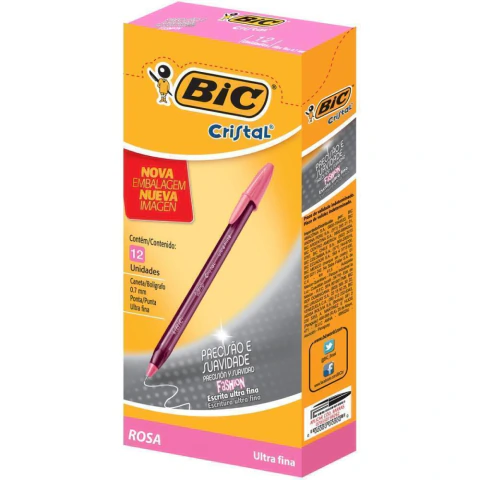 CANETA ESFEROGRAFICA BIC Cristal Fashion Fine