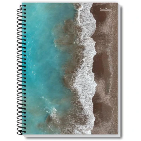CADERNO ESPIRAL 1/4 CAPA DURA PAUTA New