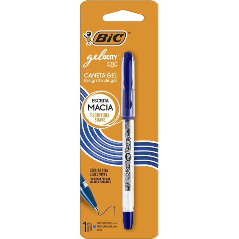 CANETA GEL BIC Bic Gelocity Azul