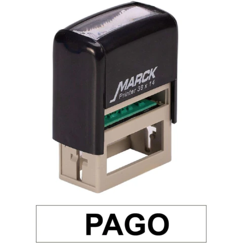 CARIMBO AUTOENTINTADO CARBRINK Pago Padrao Pt