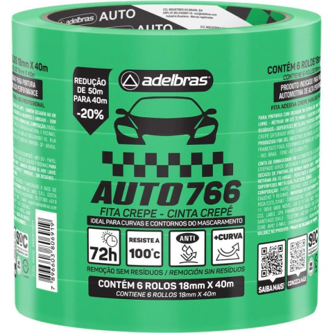 FITA CREPE ADELBRAS 766 Automotiva 18mm