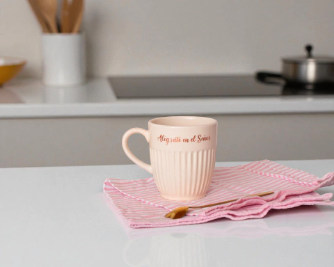 TAZA CERÁMICA - Alegrate en el Señor- Crema - comprar online