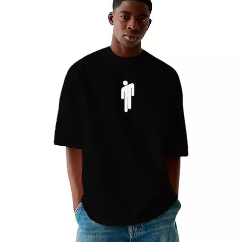 Camiseta Masculina Oversized Billie Eilish Logo