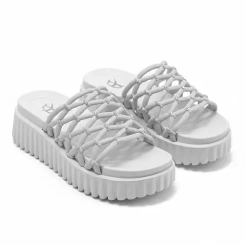 Sandália Feminina Nuvem Slide Plataforma