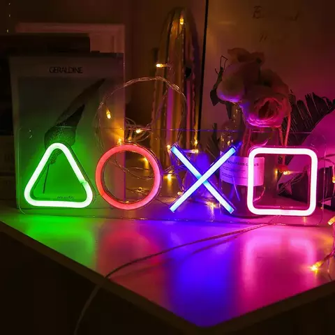 Luminária Gamer Neon - PlayStation LED