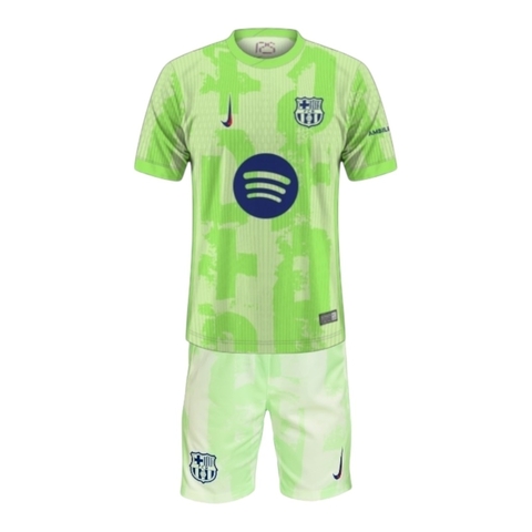 Kit Infantil Barcelona III 24/25 - Nike - Verde