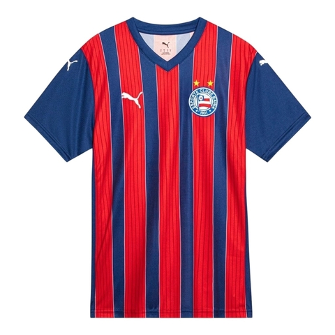 Camisa Bahia II 25/26 - Torcedor Puma Masculina - Azul e vermelha