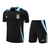 Kit Treino adulto - Camisa e Shorts - Seleção Argentina Adidas 24/25 - Preto com detalhes em azul - comprar online