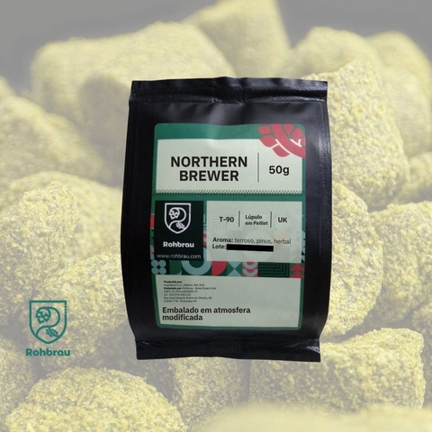 Lúpulo Northern Brewer em Pellet T90 - 50g Emb. Atmosfera Modificada