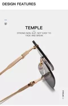 Óculos de sol retângulo lente transparente, óculos fashion sem aro para mulheres design de marca - loja online