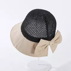 Cokk chapéus femininos de verão, chapéu de malha respirável e dobrável com arco para proteção do sol, protetor contra o sol para praia coreana, novo chapéu de viagem - loja online