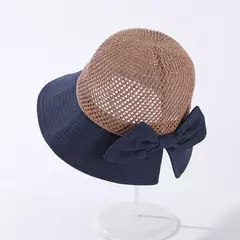 Cokk chapéus femininos de verão, chapéu de malha respirável e dobrável com arco para proteção do sol, protetor contra o sol para praia coreana, novo chapéu de viagem