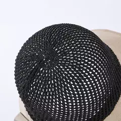 Imagem do Cokk chapéus femininos de verão, chapéu de malha respirável e dobrável com arco para proteção do sol, protetor contra o sol para praia coreana, novo chapéu de viagem