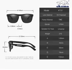 Okuma-Óculos de sol polarizados para homens e mulheres, caça ao ar livre, pesca, condução, bicicletas, caixa opcional, UV400 - loja online