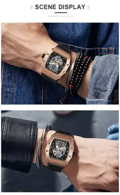 Wwoor relógio de luxo para homens grande mostrador multifuncional esportes à prova dwaterproof água luminosa esportes relógio casual masculino relógios quartzo - comprar online