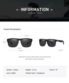 Vaghozz marca clássico óculos de sol dos homens uv400 pesca óculos de sol feminino quadrado ao ar livre masculino esporte óculos condução tons - loja online