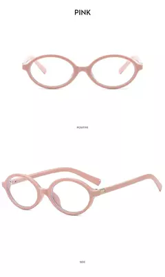 Novos óculos de sol ovais para mulheres marca de moda preto pequeno quadro óculos de sol feminino retro lentes claras senhora na moda uv400 - GT SHOP