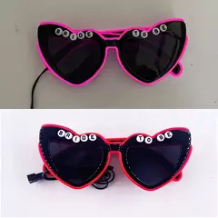 Led apenas casado óculos de casamento noiva para ser surpresa presente casal óculos lembranças brilhantes coração óculos de sol casados