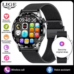 Lige 2025 novo smartwatch masculino para android ios telefone 1.38 hd bluetooth chamada monitor de freqüência cardíaca à prova dwaterproof água esporte relógio inteligente feminino" na internet