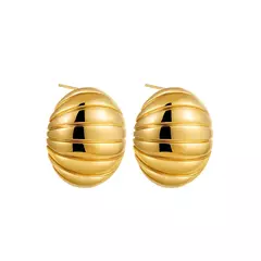 Moda de aço inoxidável multicamadas círculo torção nó brincos para mulheres textura cor misturada banhado a ouro brinco de declaração bijoux na internet