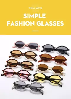 Novos óculos de sol ovais para mulheres marca de moda preto pequeno quadro óculos de sol feminino retro lentes claras senhora na moda uv400 - comprar online