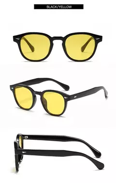 Jnpcxi qualidade novo retro redondo óculos de sol feminino moda rebites decoração tons uv400 masculino punk leopardo óculos de sol