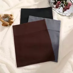 Mulheres com nervuras sexy cintura alta mini saia fina, versátil para escritório lápis saia cor sólida macio elástico saia curta toda a temporada - GT SHOP