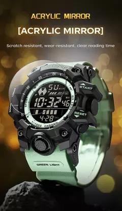 SANDA Homens Esportes Ao Ar Livre Relógio À Prova D 'Água LED Analógico Digital Show Multifunções Grande Mostrador Relógio de Pulso Eletrônico G estilo Masculino Cloc - loja online