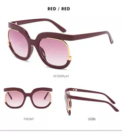 Óculos de sol redondos para mulheres e homens, óculos de sol retrô designer, óculos UV400, nova moda - comprar online