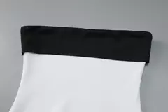 Hugcitar bloco de cores sem alças retalhos sexy bodycon mini vestido 2025 verão