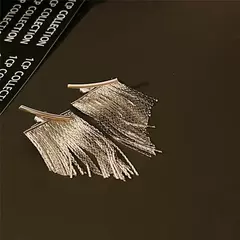 Brinco de declaração de moda longa declaração cor dourada bling borla brincos para mulheres casamento diário pingente jóias presentes na internet